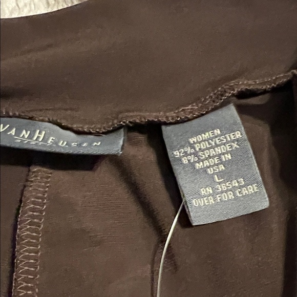 Van Heusen Chocolate Wide-Leg Pants - Picture 2 of 3